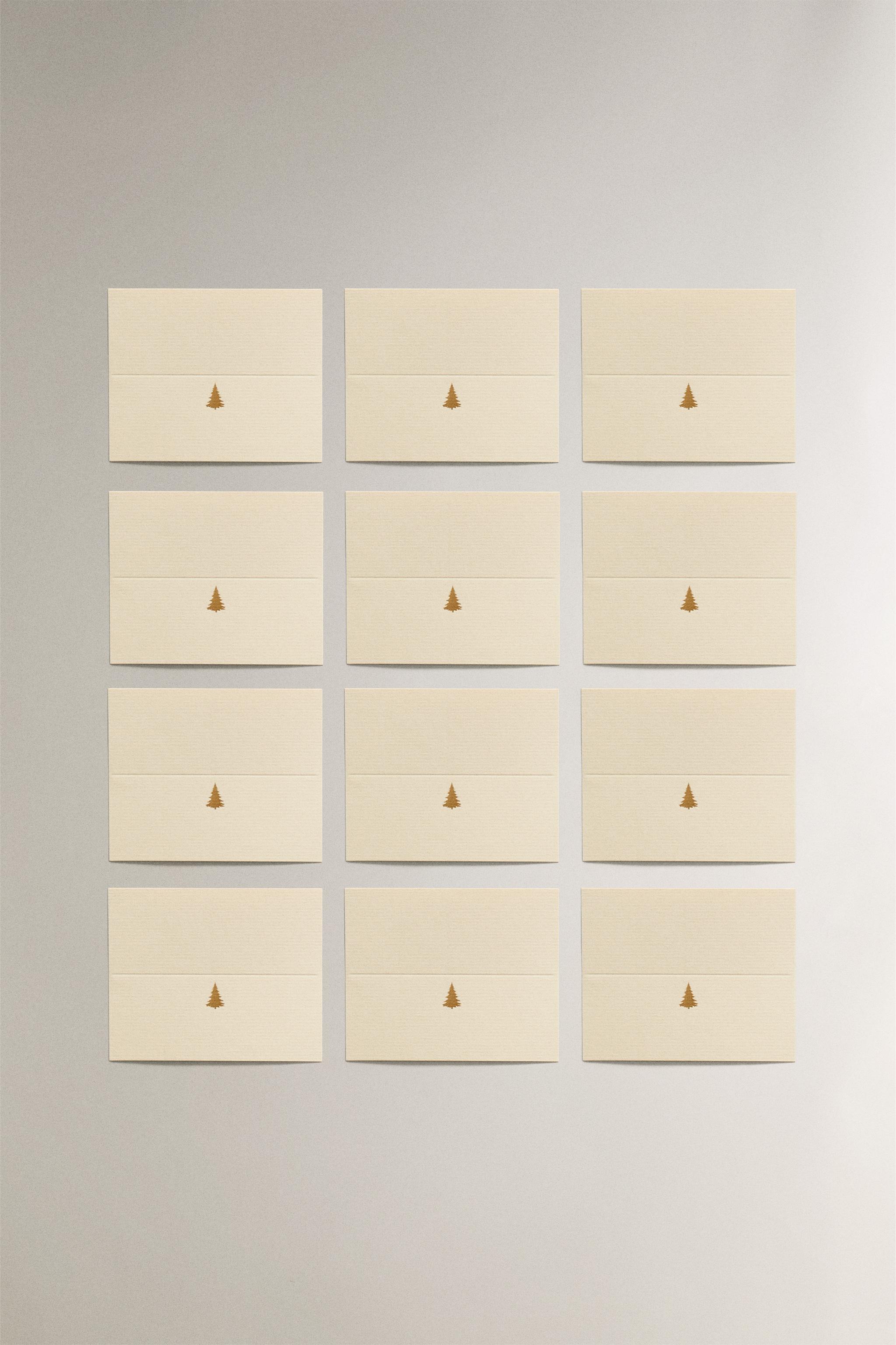 SET OF CHRISTMAS PLACEHOLDERS (SET OF 12)